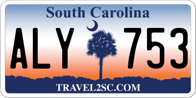 SC license plate ALY753