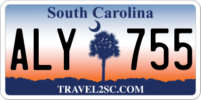 SC license plate ALY755