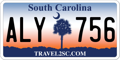 SC license plate ALY756