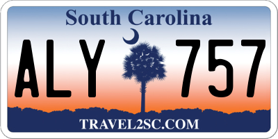 SC license plate ALY757