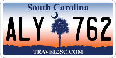 SC license plate ALY762
