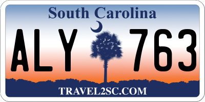 SC license plate ALY763