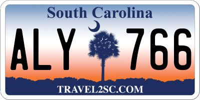 SC license plate ALY766