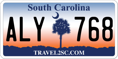 SC license plate ALY768