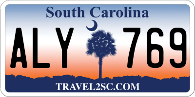 SC license plate ALY769