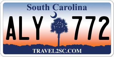 SC license plate ALY772