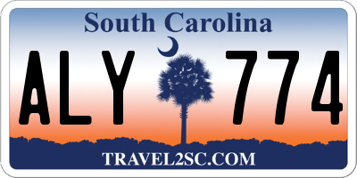 SC license plate ALY774