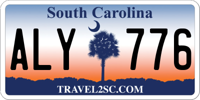 SC license plate ALY776