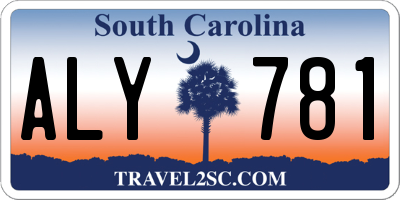 SC license plate ALY781