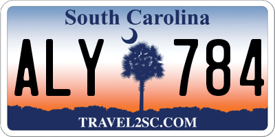 SC license plate ALY784