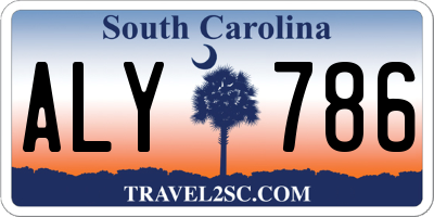 SC license plate ALY786