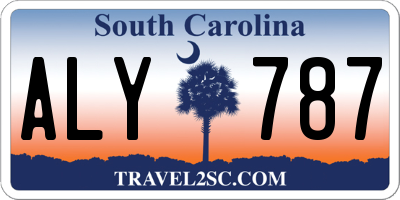 SC license plate ALY787