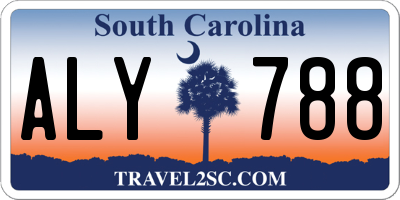 SC license plate ALY788