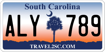 SC license plate ALY789