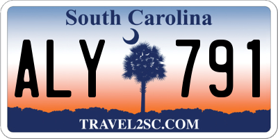 SC license plate ALY791