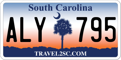 SC license plate ALY795