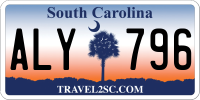 SC license plate ALY796