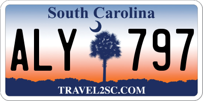SC license plate ALY797