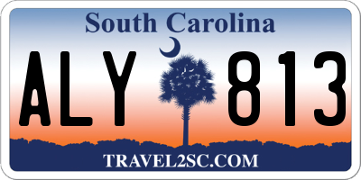 SC license plate ALY813