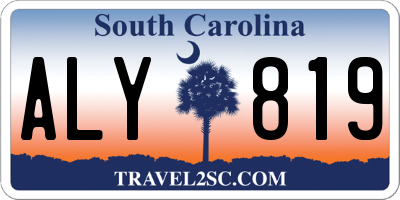 SC license plate ALY819