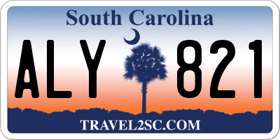 SC license plate ALY821