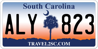 SC license plate ALY823