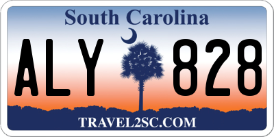 SC license plate ALY828