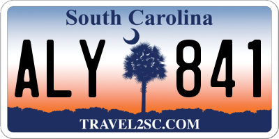 SC license plate ALY841
