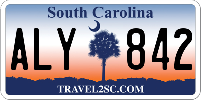 SC license plate ALY842