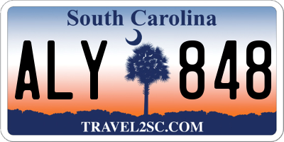 SC license plate ALY848
