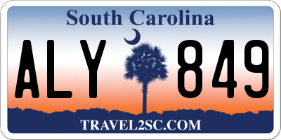SC license plate ALY849