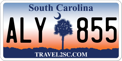 SC license plate ALY855