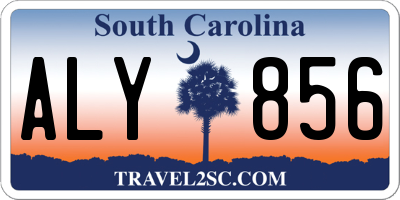 SC license plate ALY856