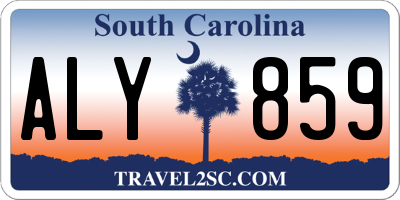 SC license plate ALY859
