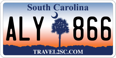 SC license plate ALY866