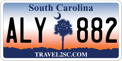 SC license plate ALY882