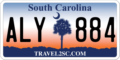 SC license plate ALY884