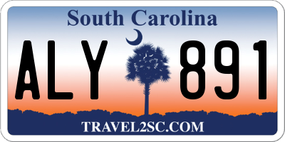 SC license plate ALY891