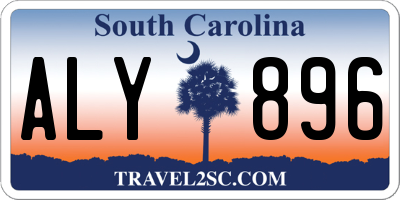 SC license plate ALY896