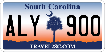 SC license plate ALY900