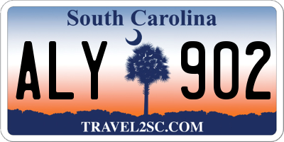 SC license plate ALY902