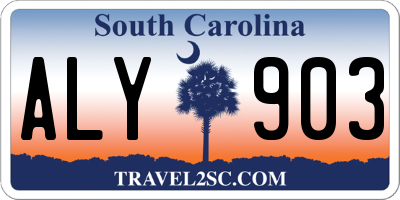 SC license plate ALY903