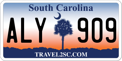 SC license plate ALY909
