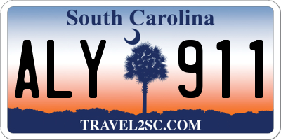 SC license plate ALY911