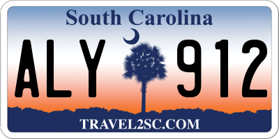 SC license plate ALY912