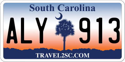 SC license plate ALY913