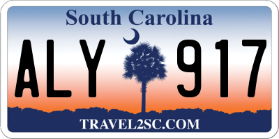 SC license plate ALY917