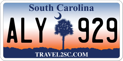 SC license plate ALY929