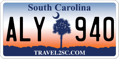 SC license plate ALY940