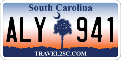 SC license plate ALY941